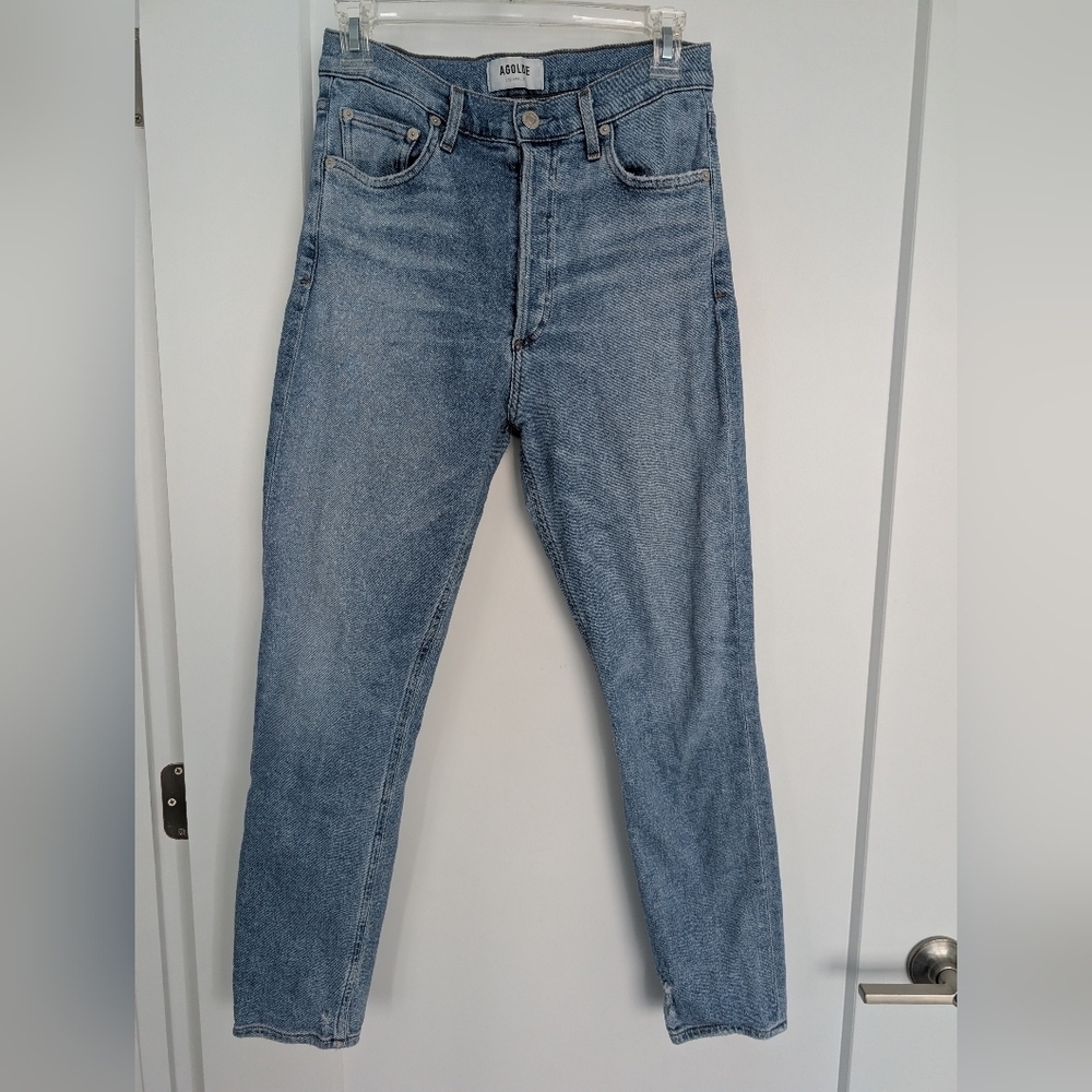AGOLDE Nico High Rise Slim Fit Jeans, Embark wash, Women's Size 27 - Picture 2 of 12